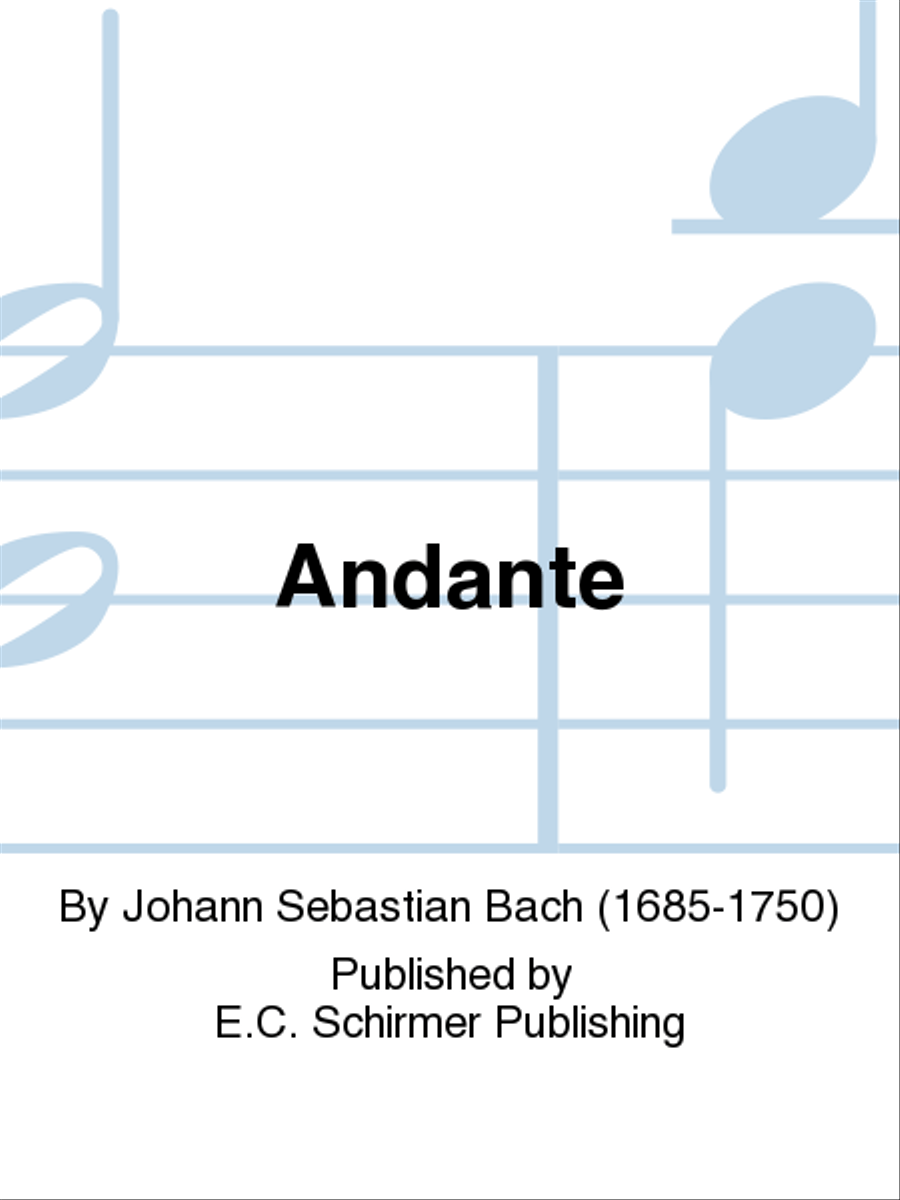 Andante (from Brandenberg Concerto No. 2) Choir scores gallery preview page 1