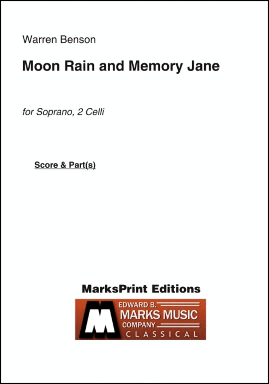 Moon Rain and Memory Jane Choir scores gallery preview page 1