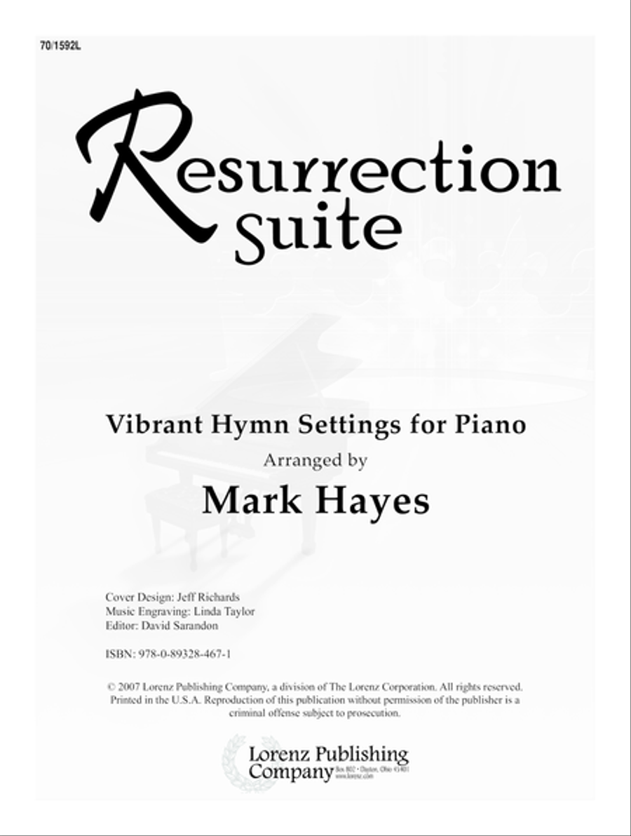 Resurrection Suite Piano Solo scores gallery preview page 1