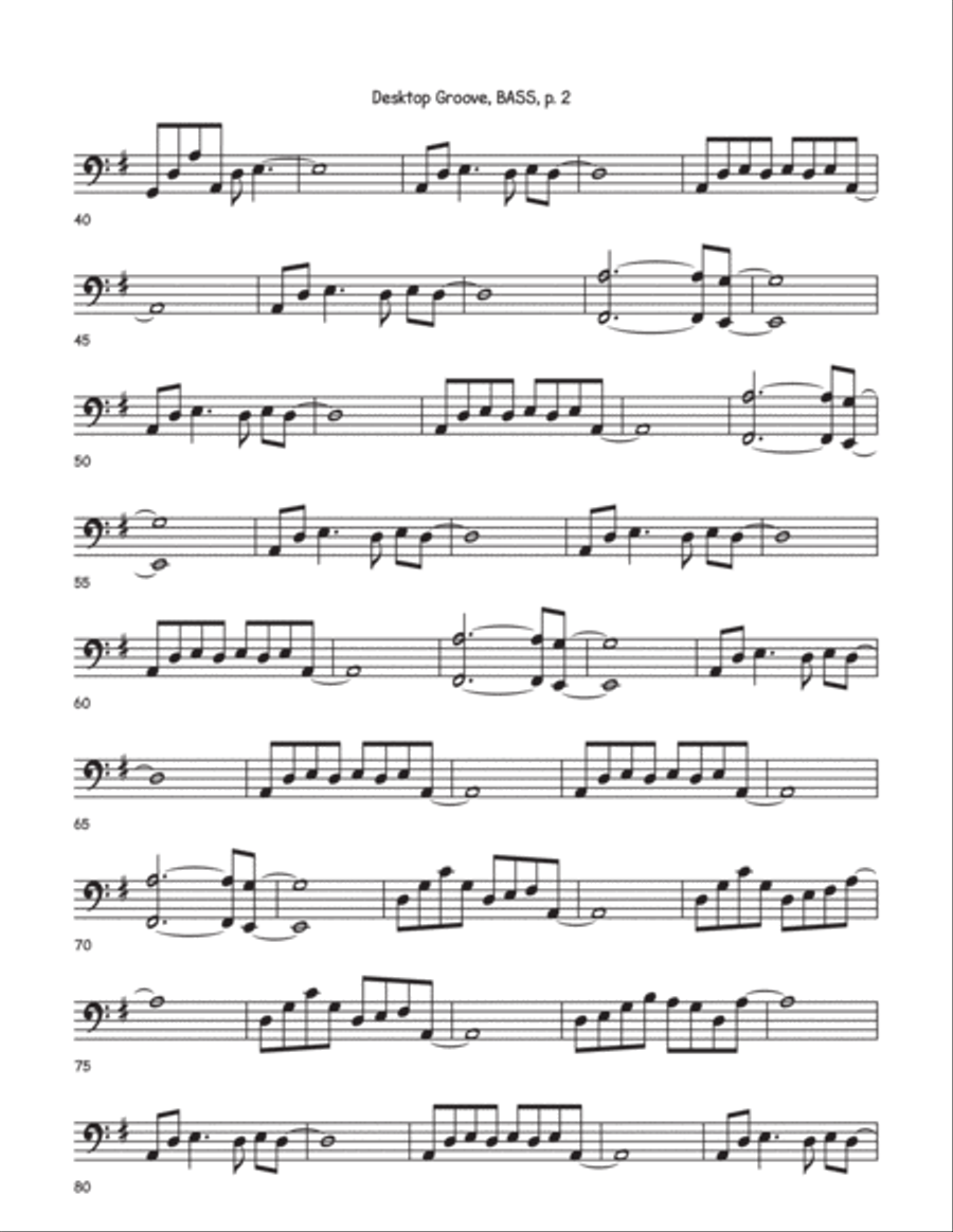 Desktop Grove for big band bass Small Ensemble scores gallery preview page 2
