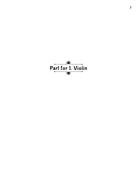 11 Children's Songs for Strings and Piano: Part for 1. Violin image number null