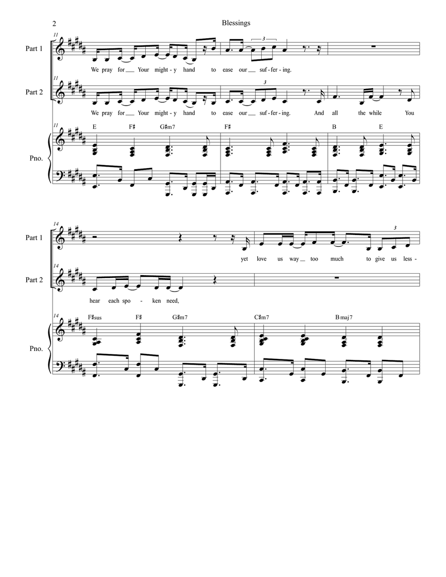 Blessings 2-Part scores gallery preview page 2