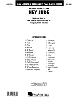 Book cover for Hey Jude - Full Score
