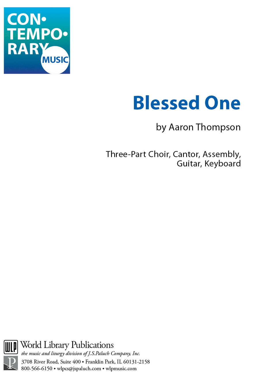 Blessed One Blessed One 3-Part scores gallery preview page 1