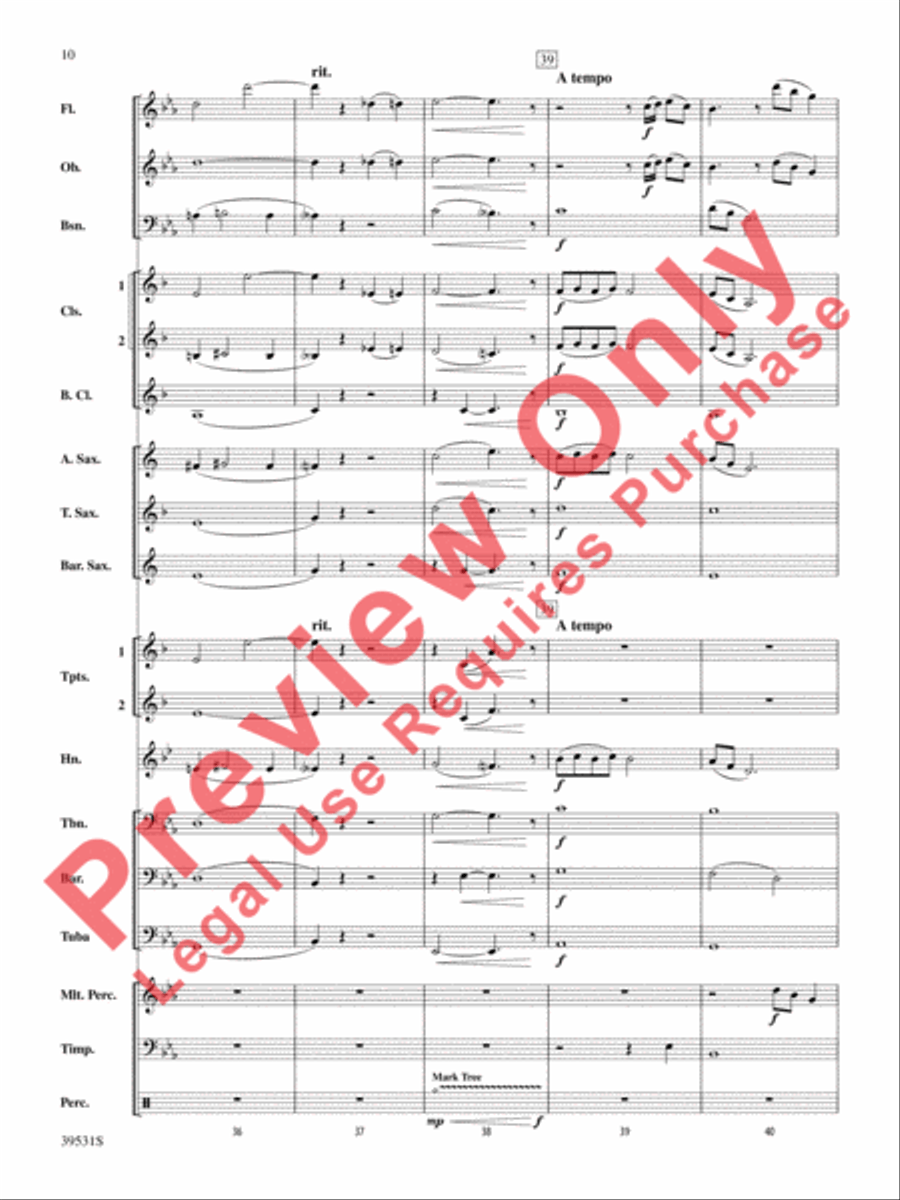Pure Imagination (from Willy Wonka and the Chocolate Factory) Concert Band scores gallery preview page 11