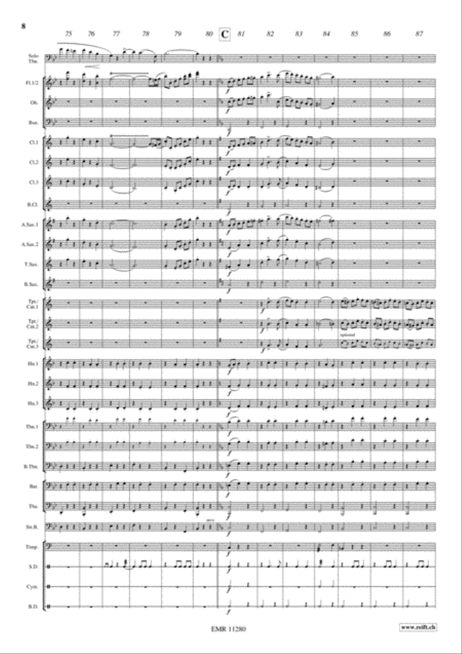 Thoughts Of Love Concert Band scores gallery preview page 8