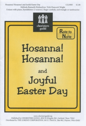 Book cover for Hosanna! Hosanna! and Joyful Easter Day