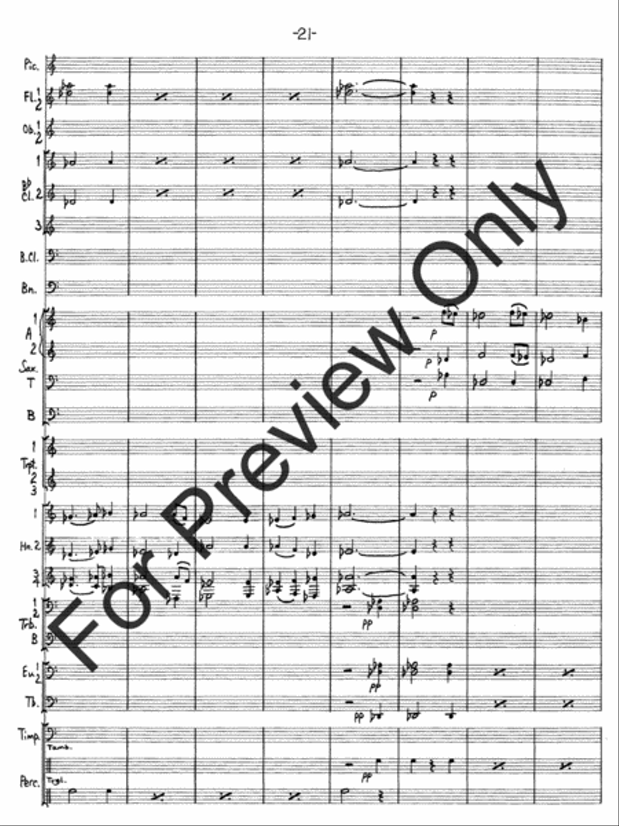 Hallelujah Fantasy Concert Band scores gallery preview page 24