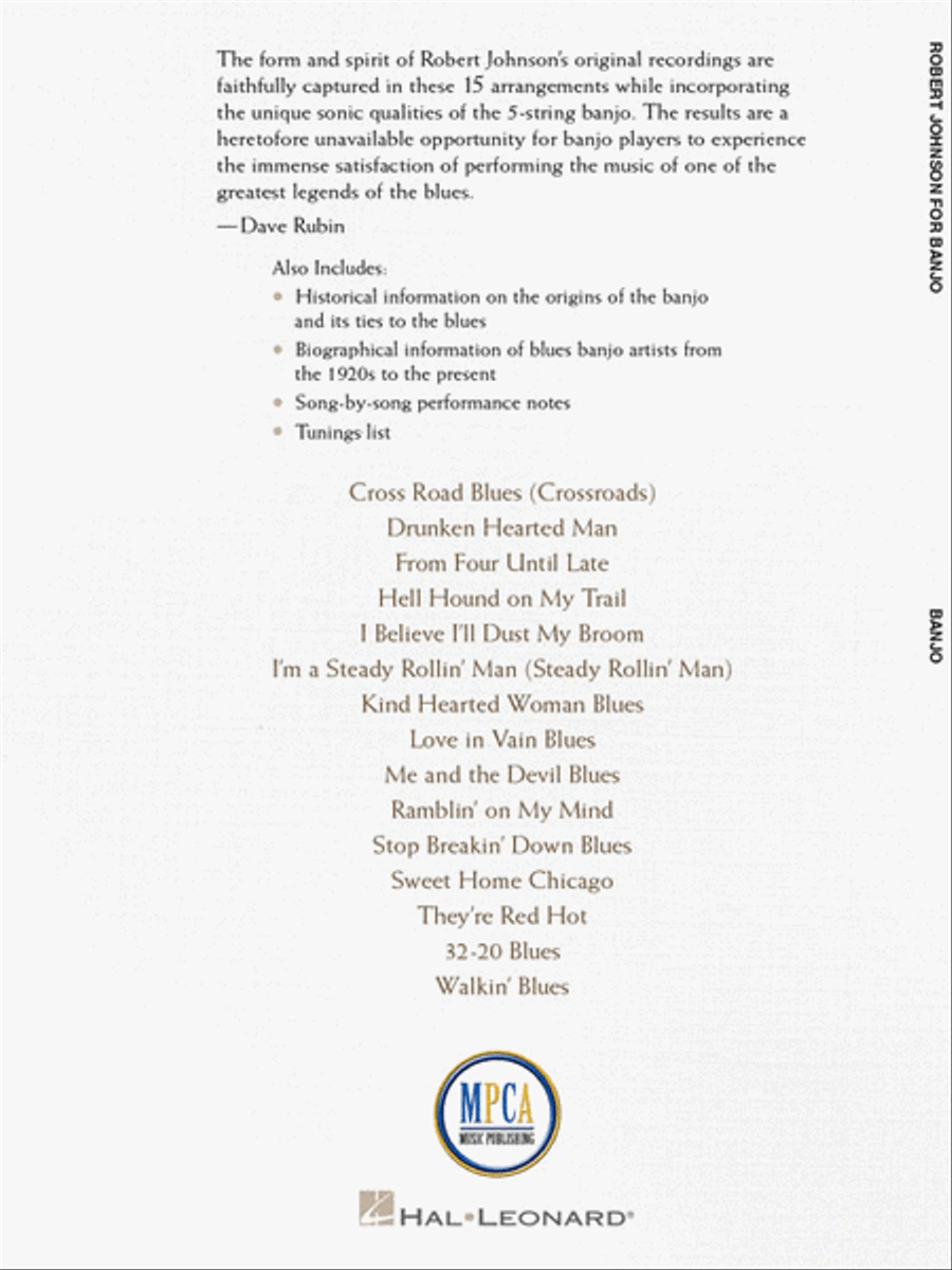 Robert Johnson for Banjo Electric Guitar scores gallery preview page 6