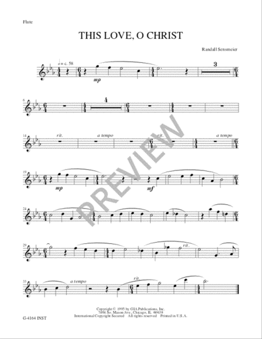 This Love, O Christ - Instrument edition Flute scores gallery preview page 2