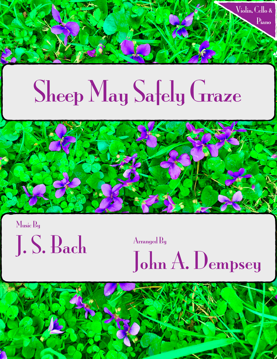 Sheep May Safely Graze (Bach): Piano Trio for Violin, Cello and Piano Piano Trio scores gallery preview page 1