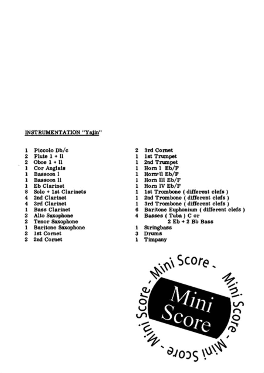 Yajin Concert Band scores gallery preview page 3