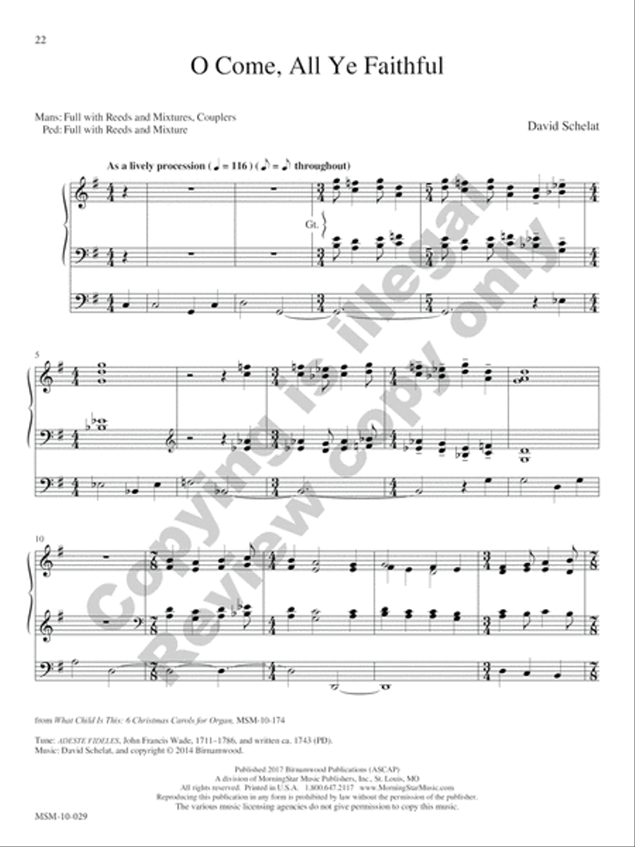 Hark! The Glad Sound Hark! The Glad Sound Organ scores gallery preview page 26