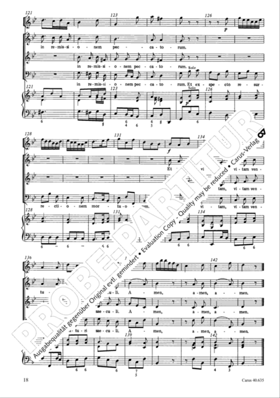 Missa civilis in B 3-Part scores gallery preview page 27