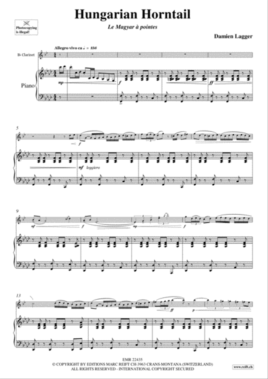 Hungarian Horntail Clarinet Solo scores gallery preview page 3