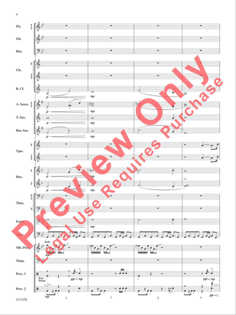 House of Cards (Theme) Concert Band scores gallery preview page 5