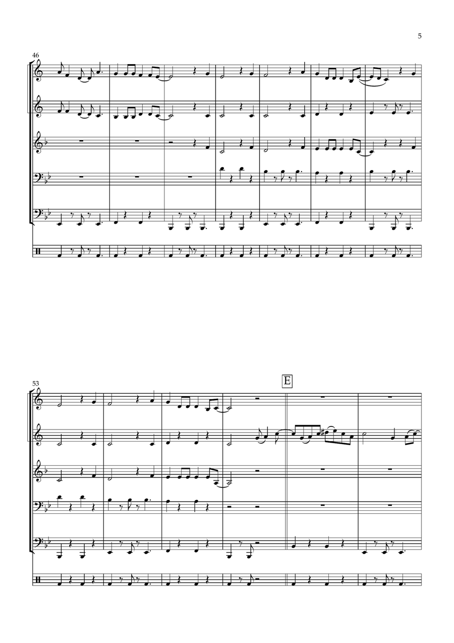 Lollipop Brass Quintet scores gallery preview page 5