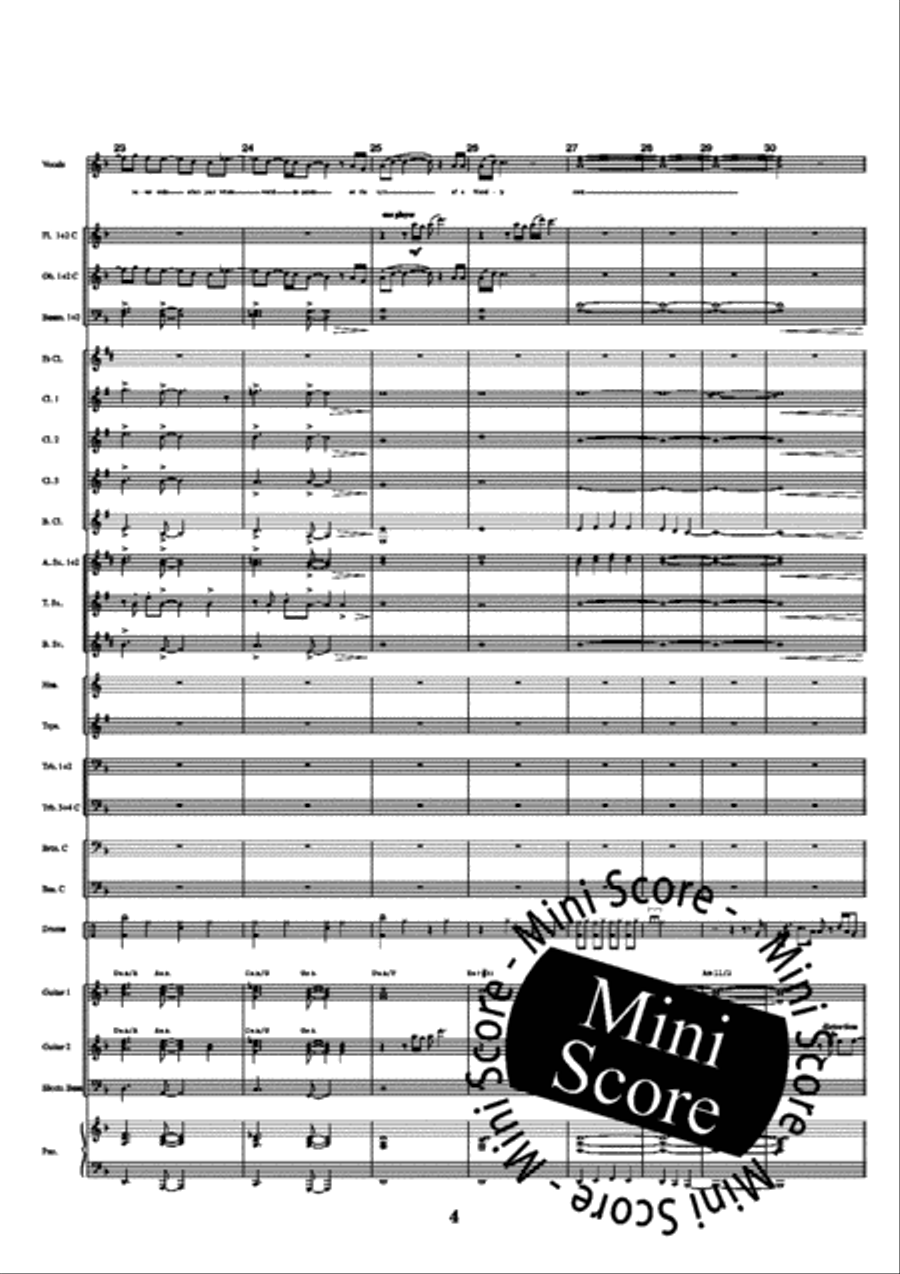 Turn of a Friendly Card II Concert Band scores gallery preview page 10