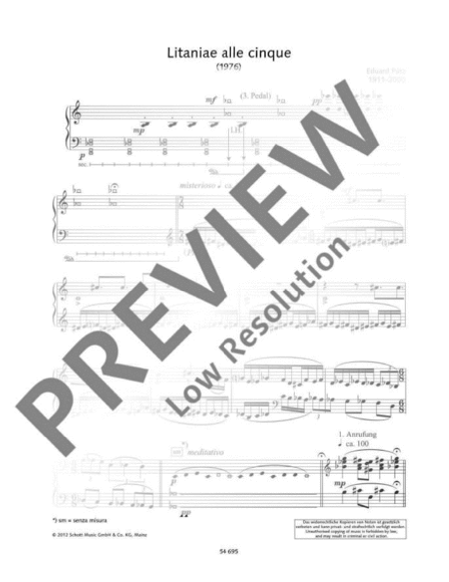 Litaniae alle cinque Piano Solo scores gallery preview page 3