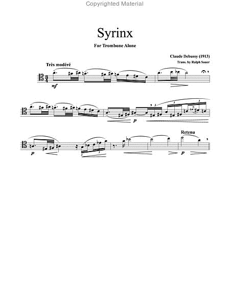 Syrinx for Unaccompanied Tenor Trombone image number null