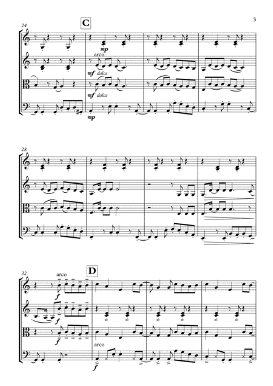 Senorita Senorita String Quartet scores gallery preview page 4