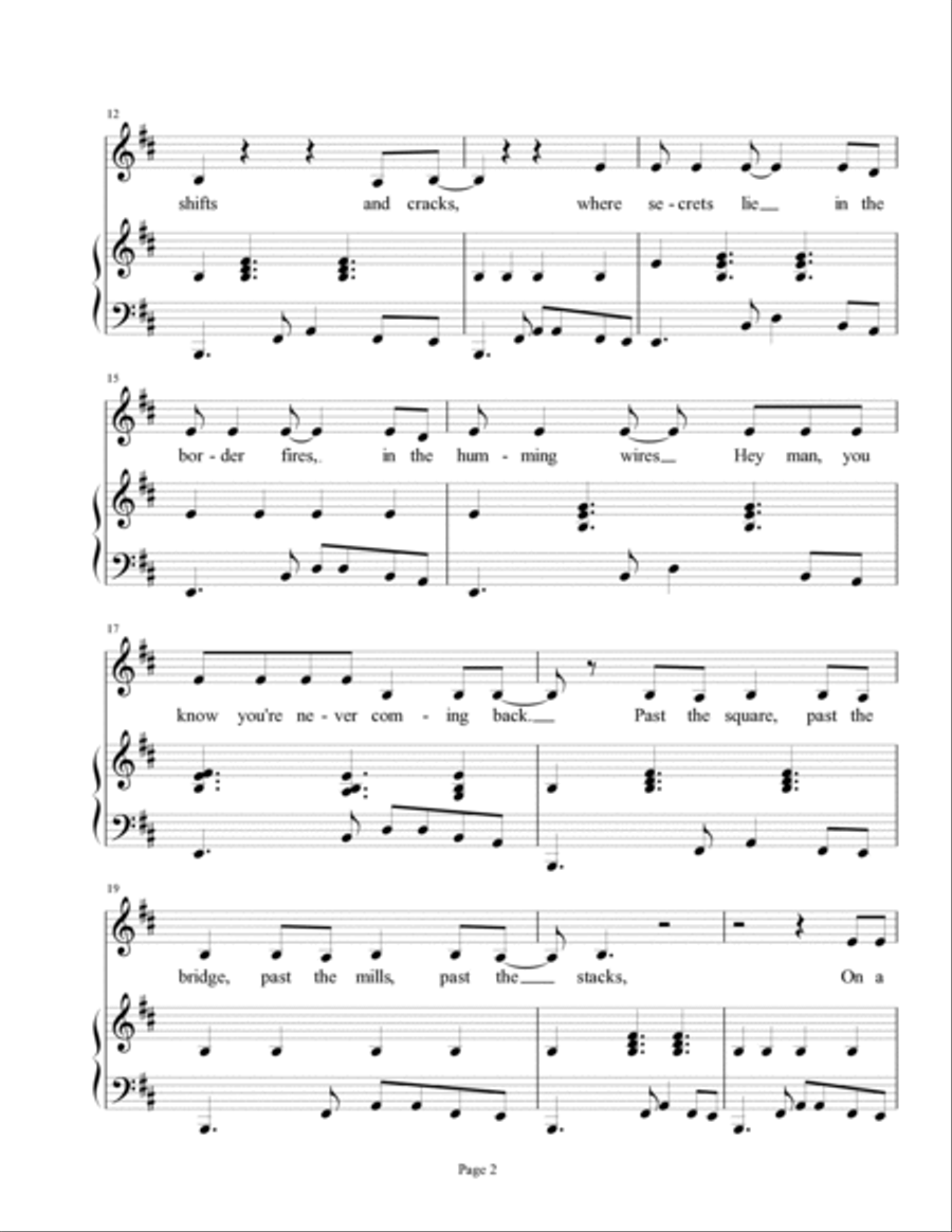 Red Right Hand Voice scores gallery preview page 2