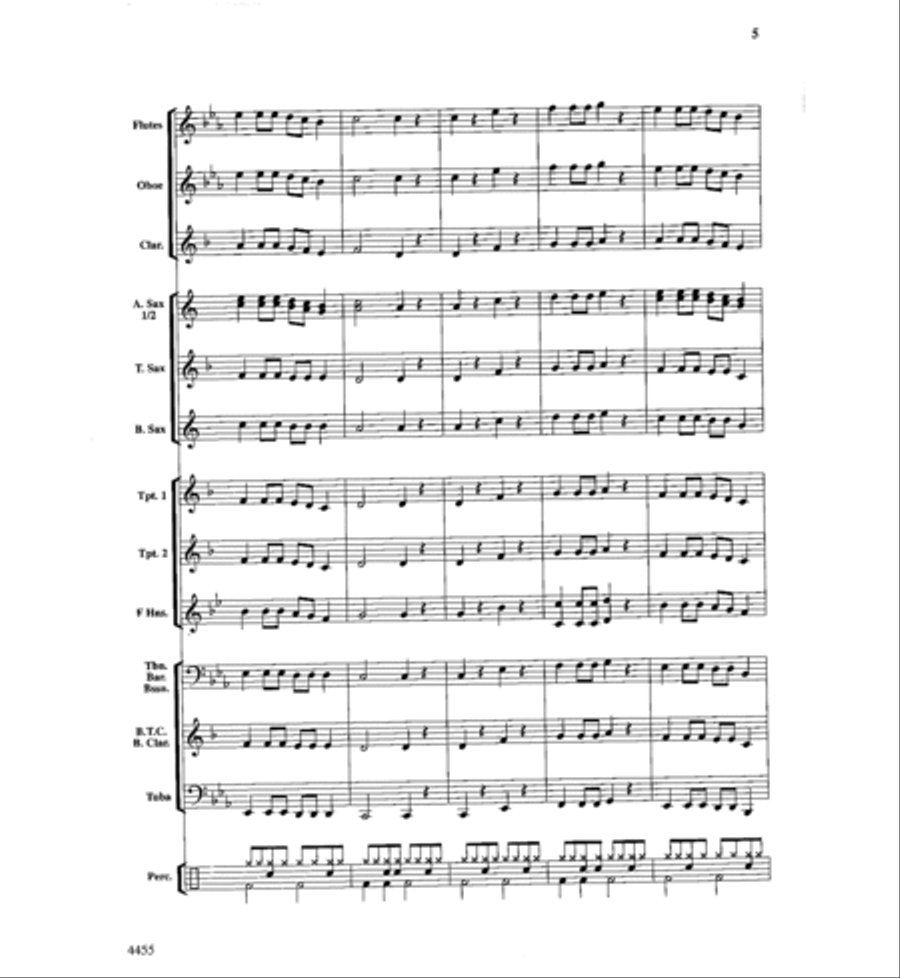 Rattle Snakes! Concert Band scores gallery preview page 5