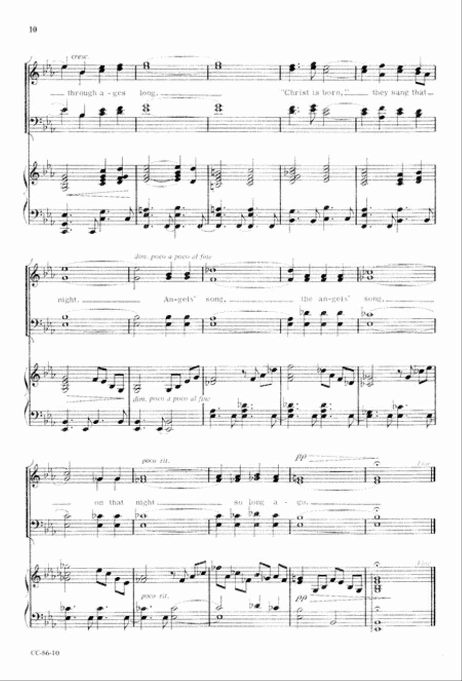 Angels' Song Angels' Song 4-Part scores gallery preview page 12