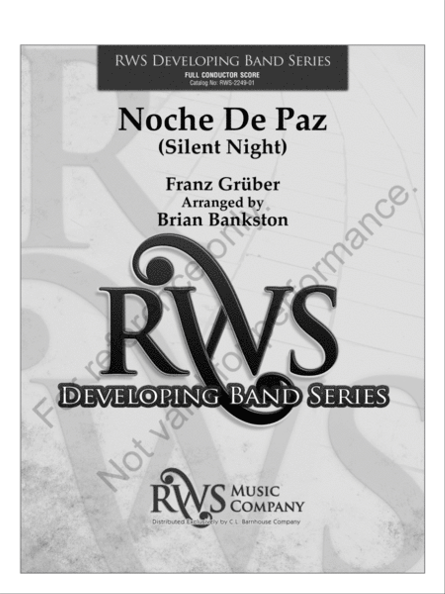 Noche de Paz Concert Band scores gallery preview page 2