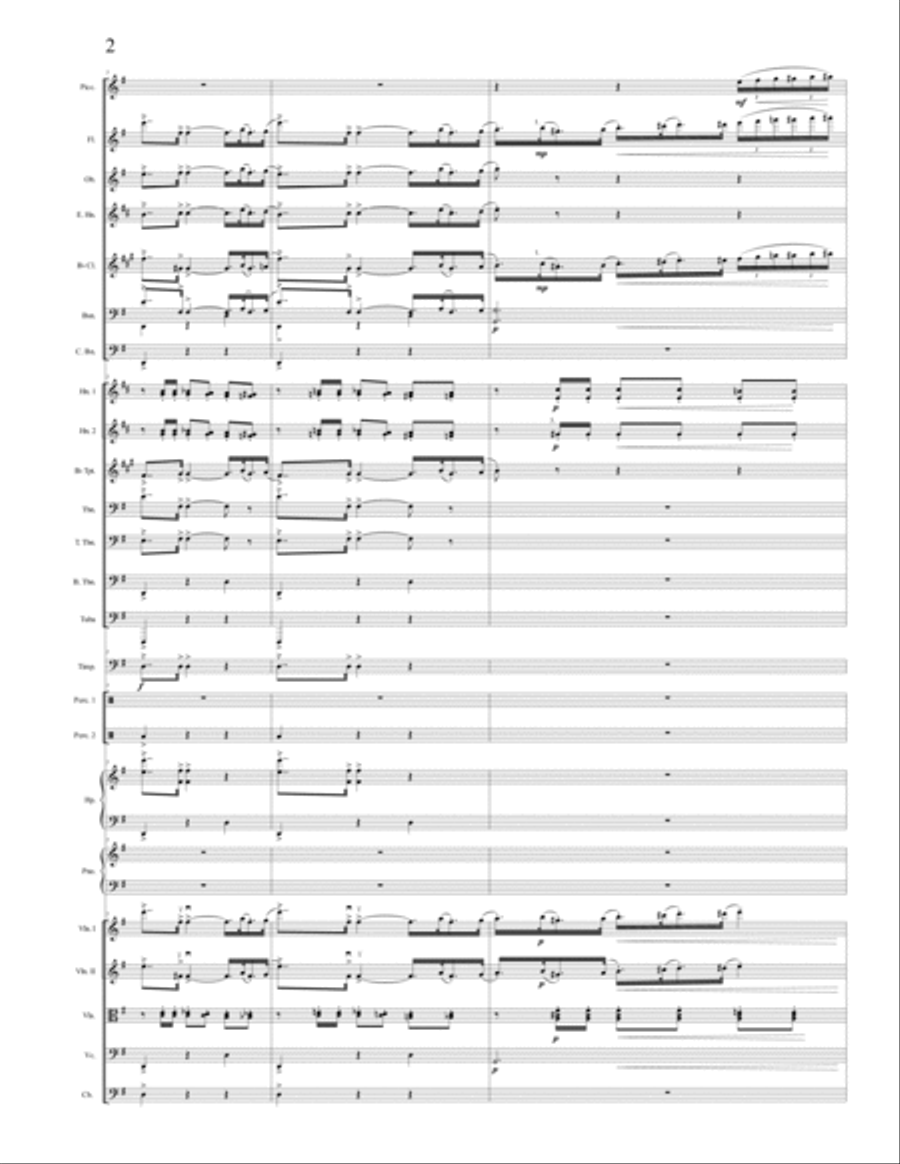 A. Arensky - Suite #1 in F major, op. 15, #3. Polonaise, Orchestrated by A. Leytush Full Orchestra scores gallery preview page 2