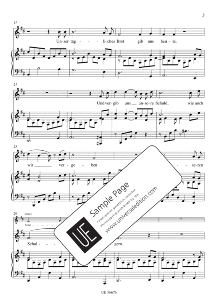 Vater unser Chamber Music scores gallery preview page 4