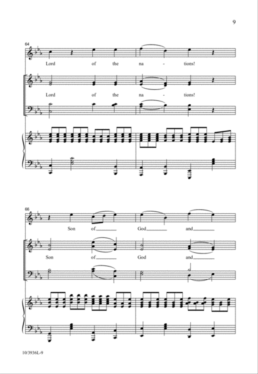Fairest Lord Jesus 4-Part scores gallery preview page 10