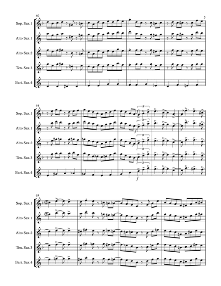 I Heard the Bells on Christmas Day (for Saxophone Quartet SATB or AATB) image number null