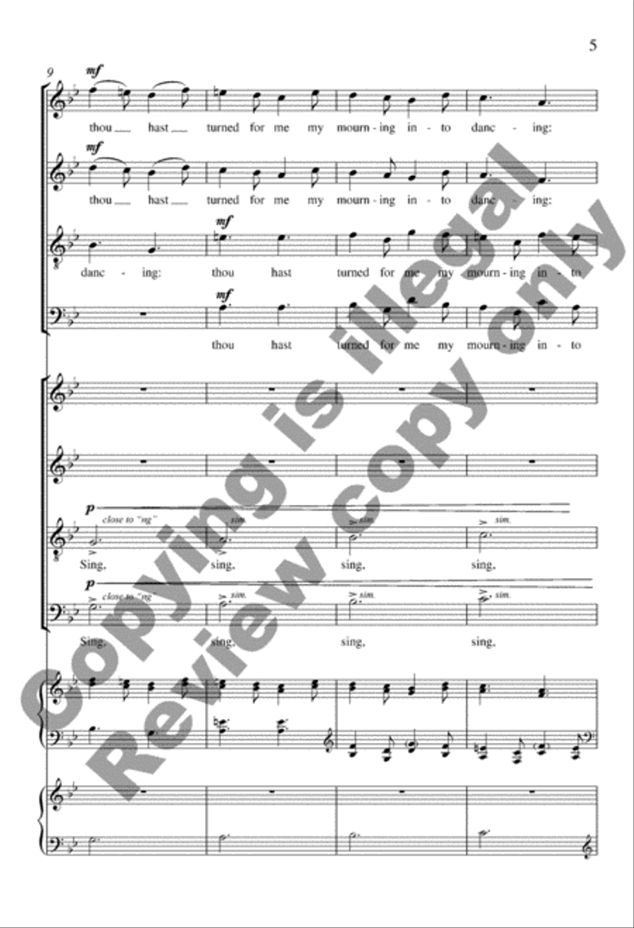 Mourning into Dancing from Suite Remembrance 4-Part scores gallery preview page 4