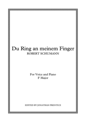 Book cover for Du Ring an meinem Finger (F Major)