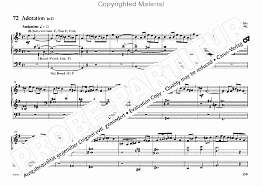 Freiburger Orgelbuch: Stammteil Organ Solo scores gallery preview page 160