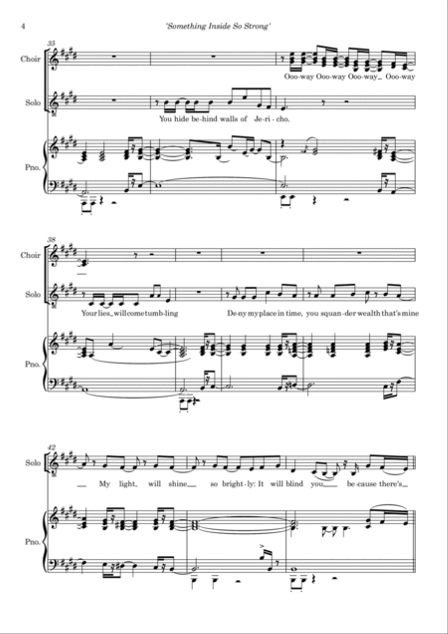 (something Inside) So Strong 4-Part scores gallery preview page 6
