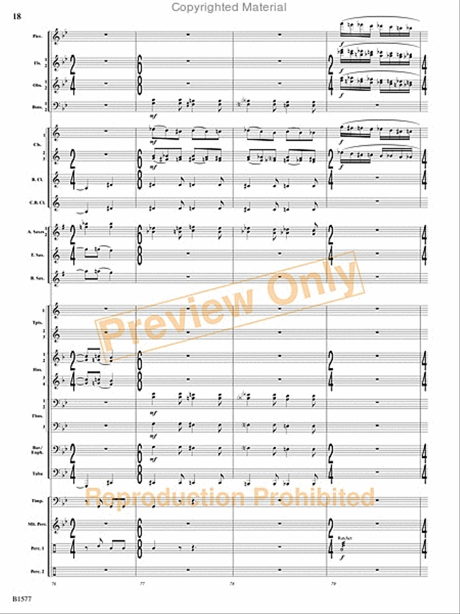 Evocatio Evocatio Concert Band scores gallery preview page 19