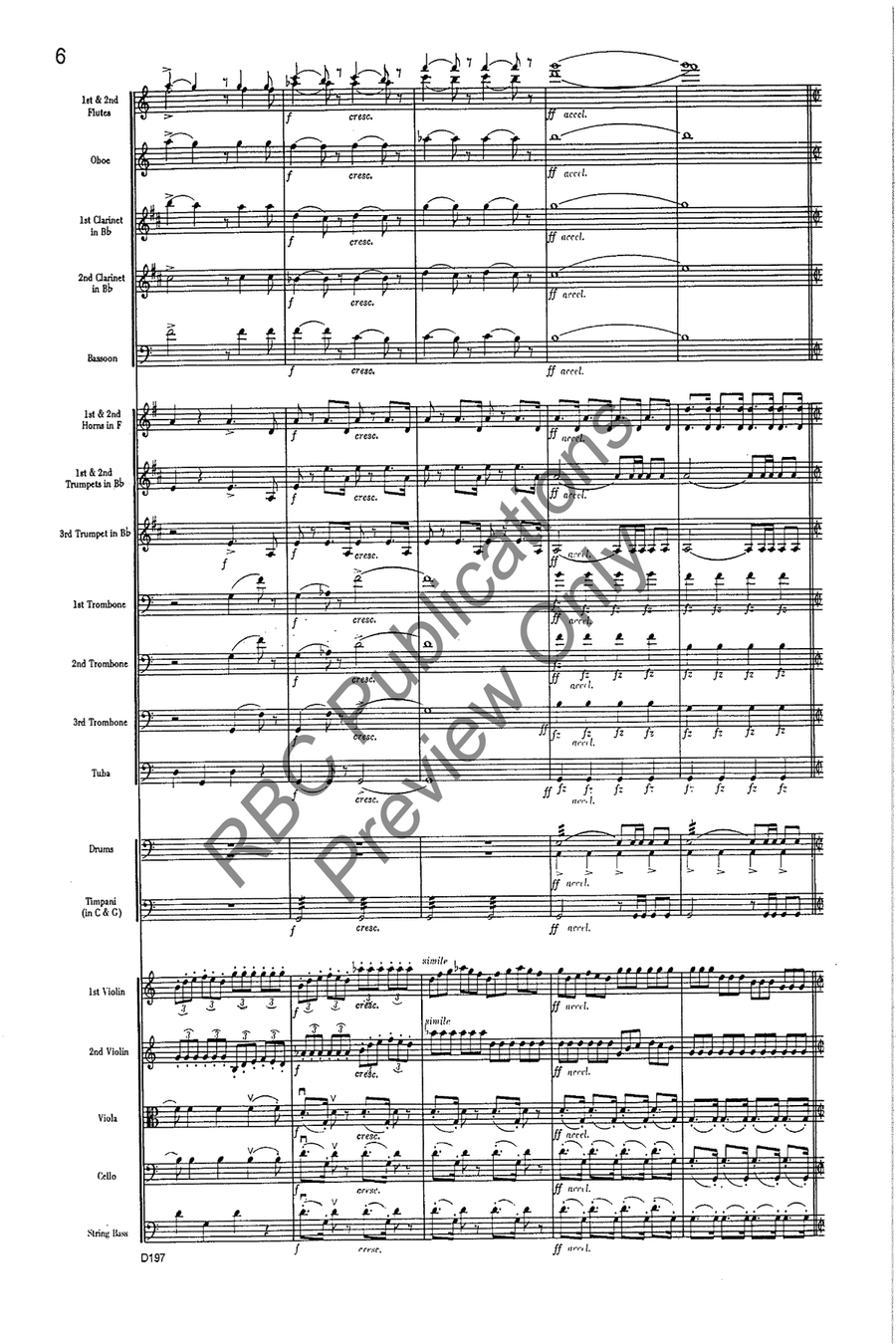 Symphony #9 In C Major Mvt. 1 Full Orchestra scores gallery preview page 7