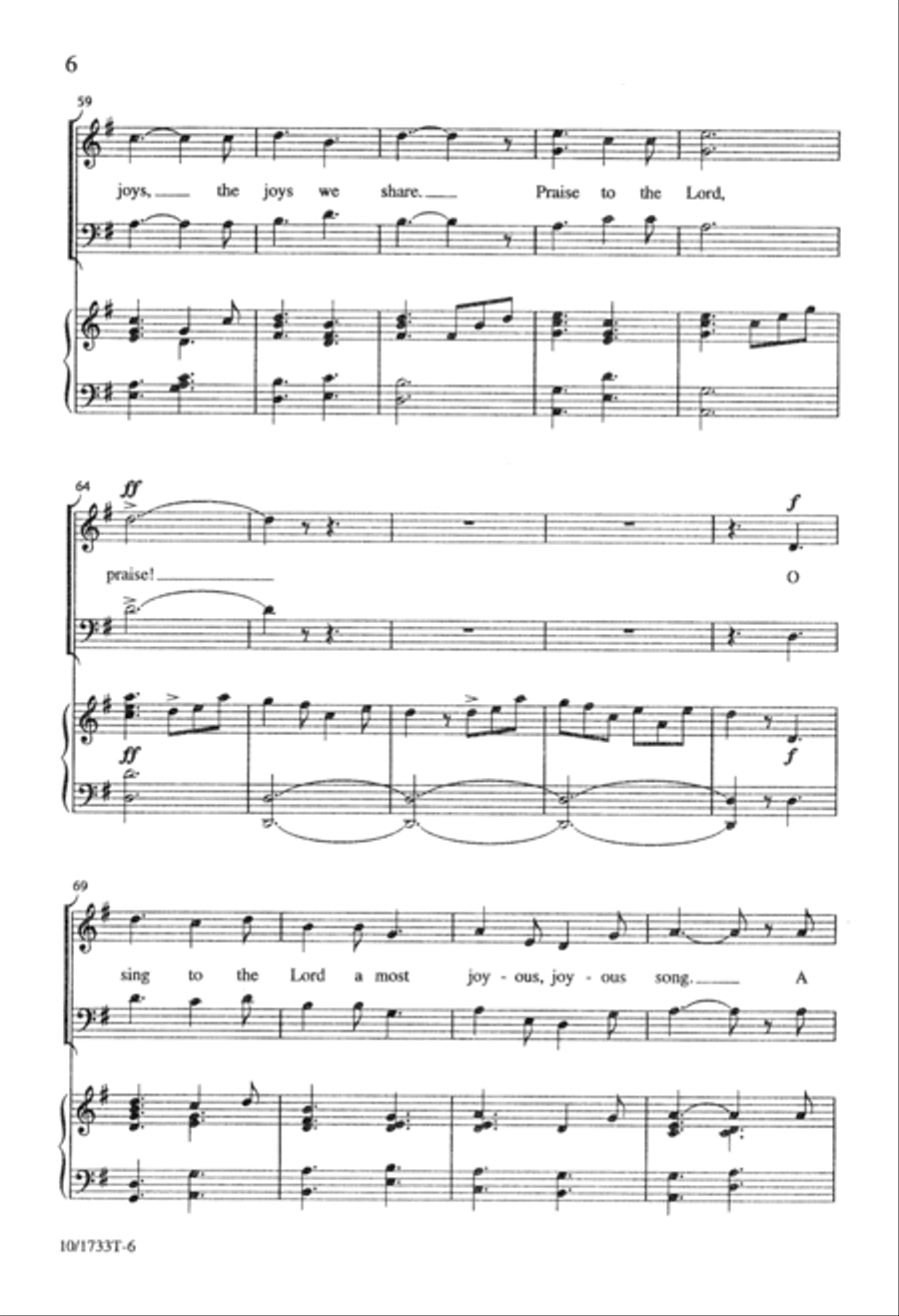 Sing a Most Joyous Song Sing a Most Joyous Song 2-Part scores gallery preview page 6