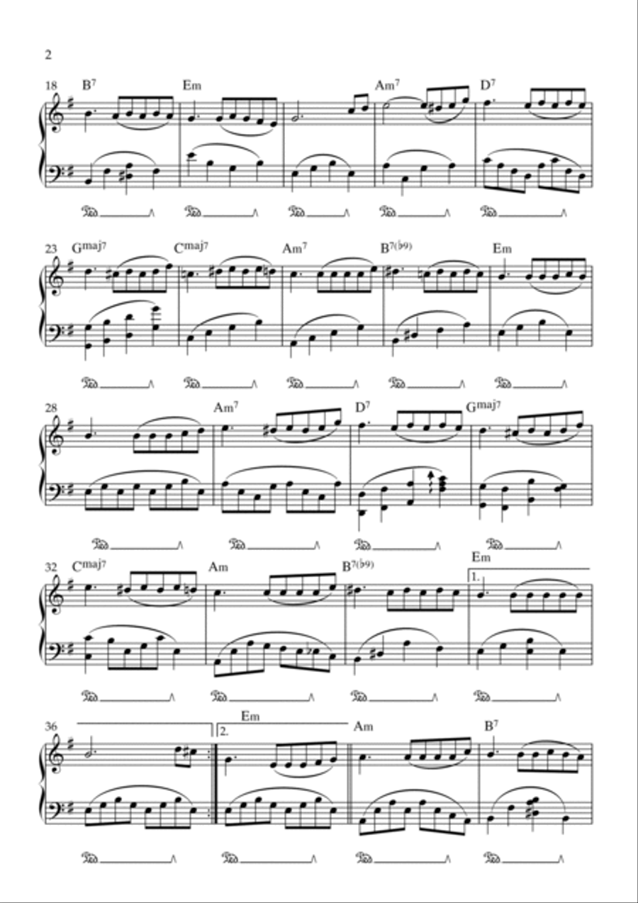 Yesterday, When I Was Young (hier Encore) Easy Piano scores gallery preview page 2