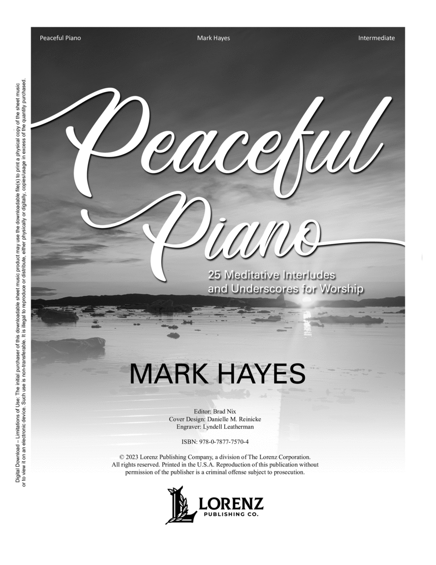 Peaceful Piano Piano Solo scores gallery preview page 1