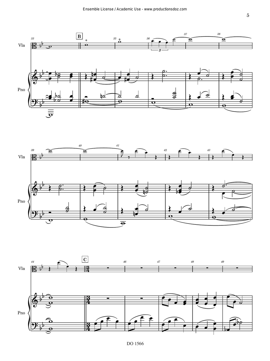 Four duos for when the world momentarily stops turning Piano Accompaniment scores gallery preview page 5