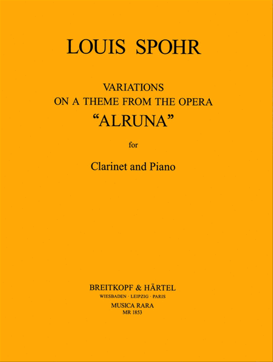Variations Clarinet Solo scores gallery preview page 1