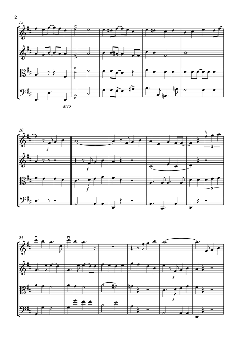A Whole New World (from 'Aladdin') String Quartet scores gallery preview page 4
