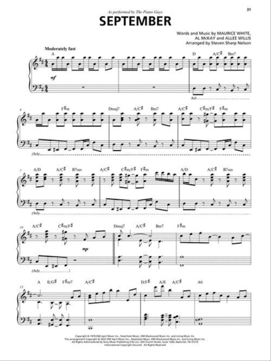 The Piano Guys Hit Singles for Piano Solo Piano Solo scores gallery preview page 5