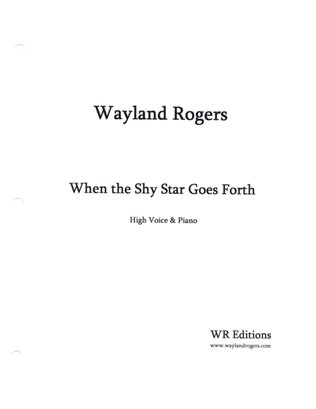 When the Shy Star (Five James Joyce Poems)