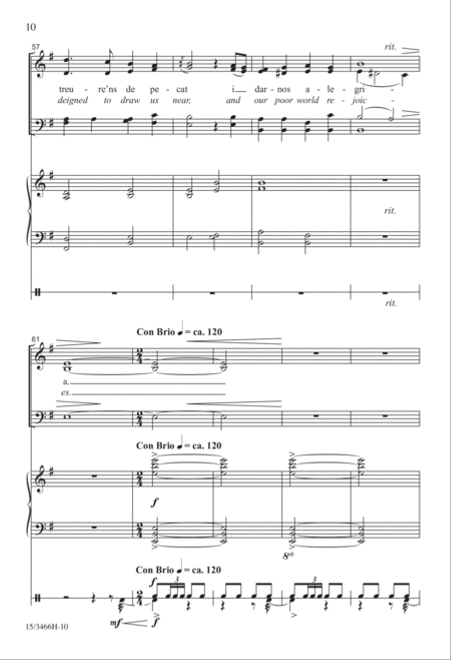 Tres Villancicos Españoles 4-Part scores gallery preview page 9