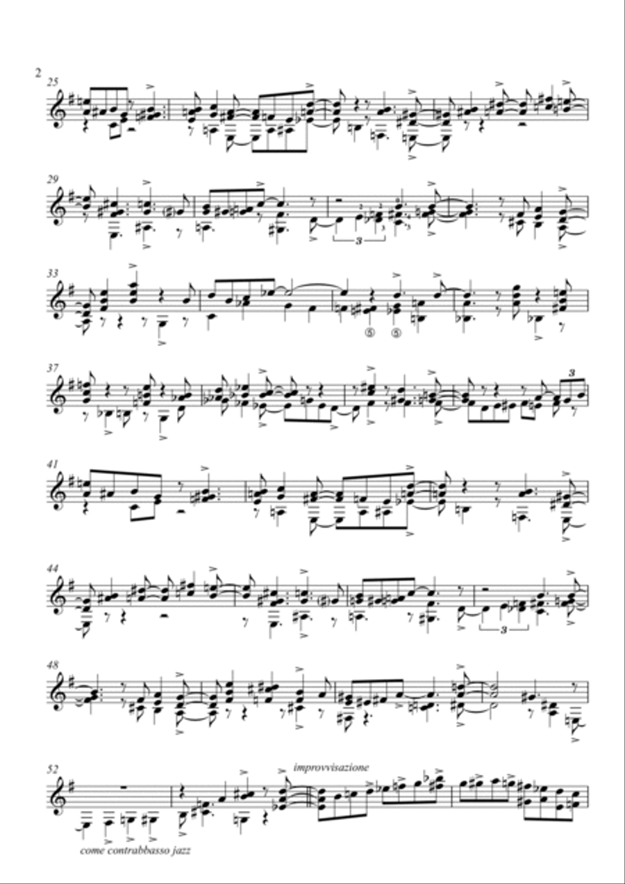 Carlo Francesco Defranceschi: WEST COAST (Suite for guitar) (ES-22-060) Acoustic Guitar scores gallery preview page 4