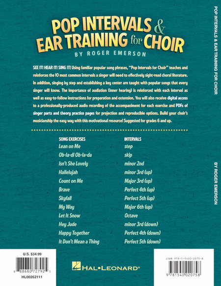 Pop Intervals and Ear Training for Choir image number null